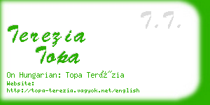 terezia topa business card